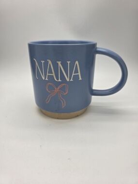 Hallmark Blue 'NANA' Ceramic Mug with Pink Bow Accent